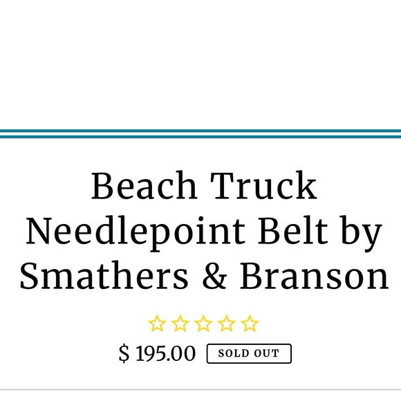 Smathers & Branson Beach Truck Needlepoint Belt - Picture 10 of 16